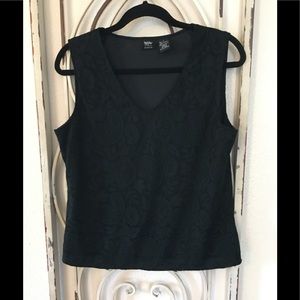 Black lace tank top